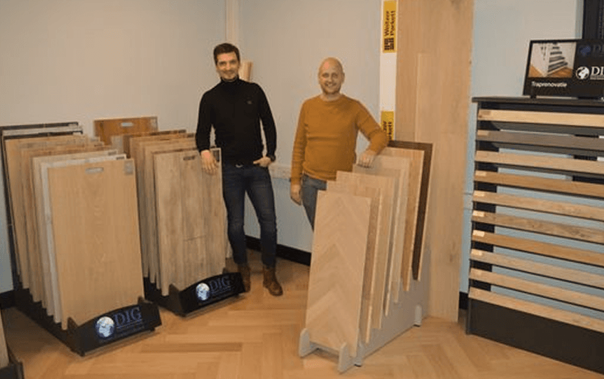 Onze showroom met vloerstalen